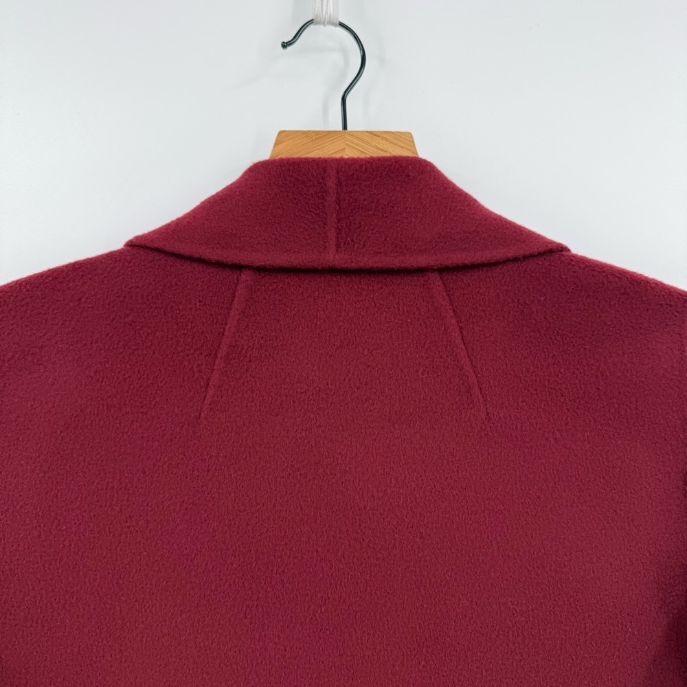 Theory Shawl Collar Clairene Jacket Wool Cashmere in Currant Size P XS - Picture 9 of 11